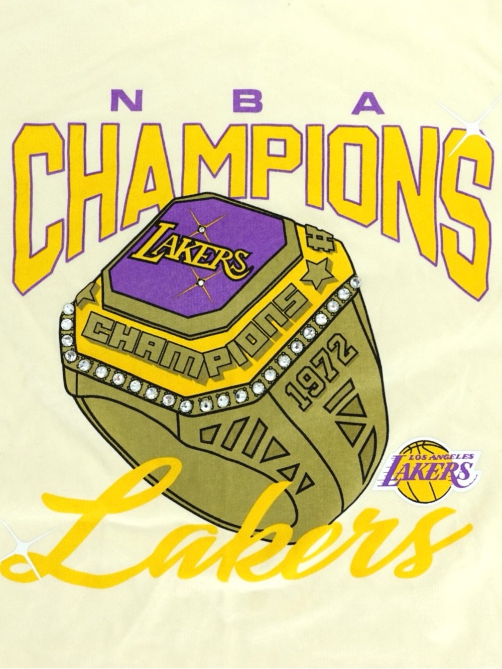 Mitchell & Ness x Melody Ehsani Lakers Rhinestone Tee